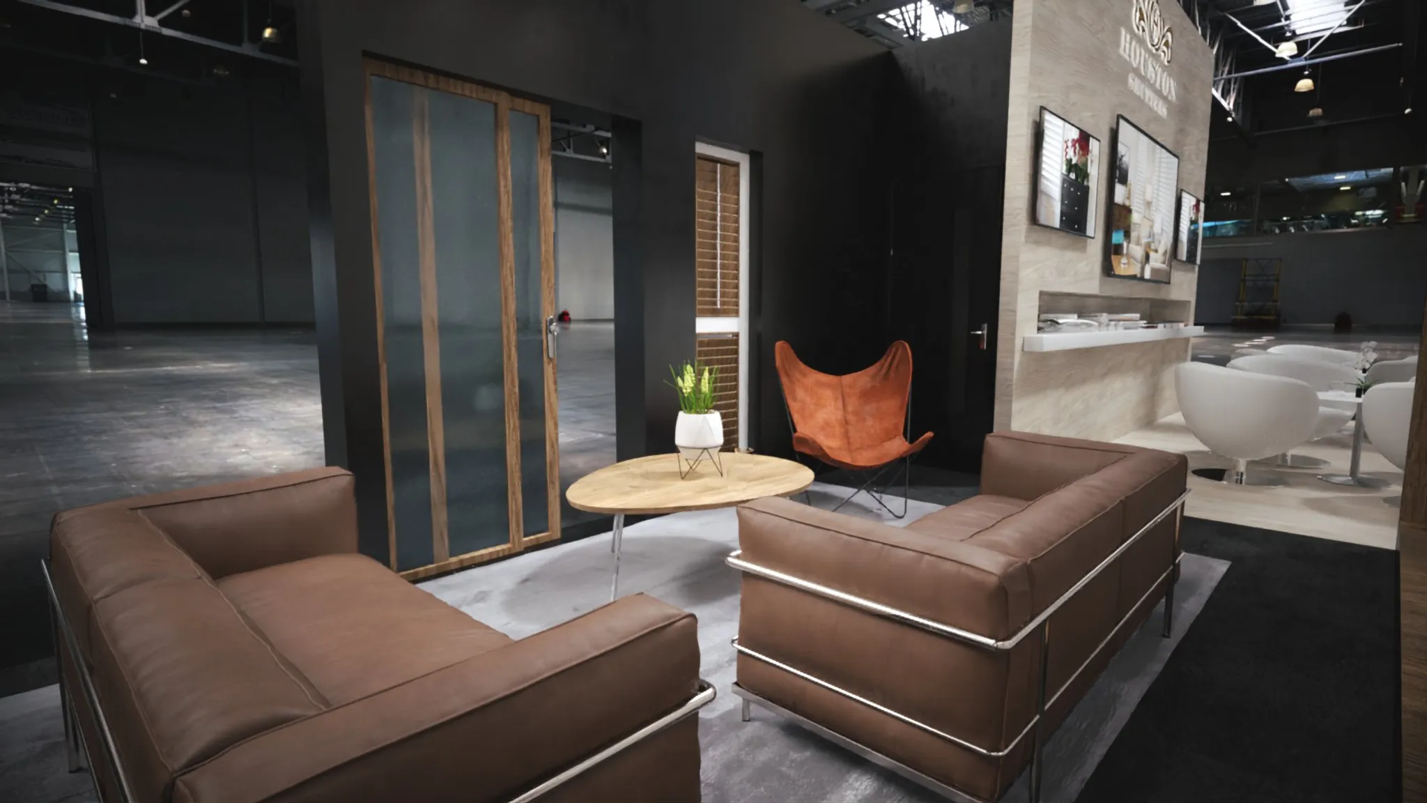 30x40 Island booth design by Reaction Space